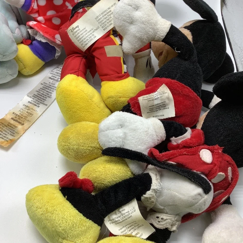 Disney‎ Plush Lot of 6 Mickey Mouse Minnie Mouse Dumbo